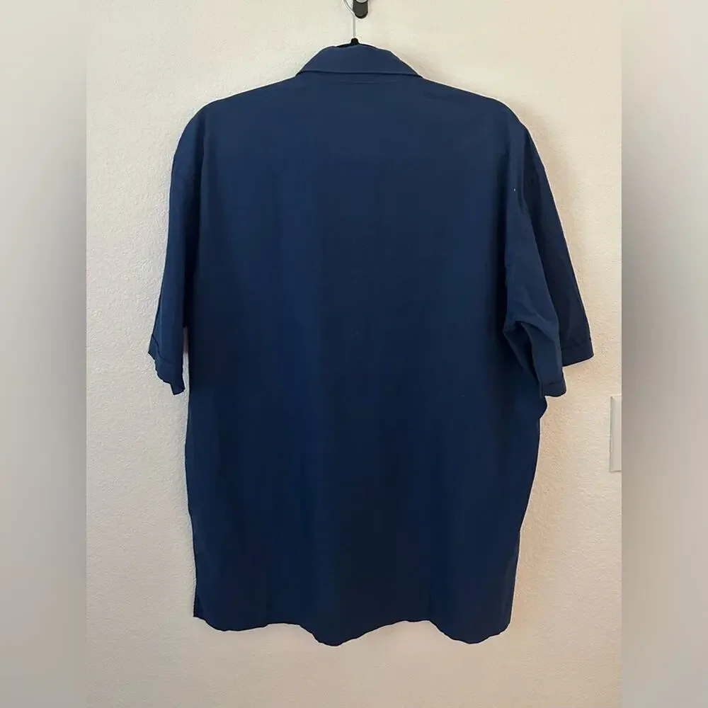 NWT Cortefiel Men's Blue Short Sleeve Shirt
